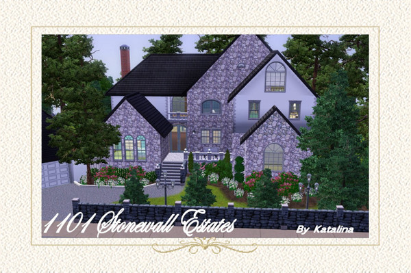 Sims 3 — 1101 Stonewall Estates by katalina — If you like your home to be spacious and not feel lost in large rooms then