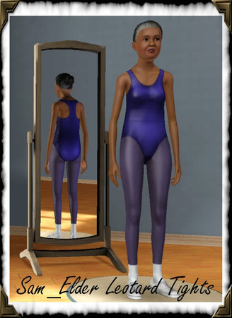 Sims 3 — Sam_Elder Leotard Tights by frisbud — Feel the burn in this leotard and tights combo. 2 recolorable palettes.