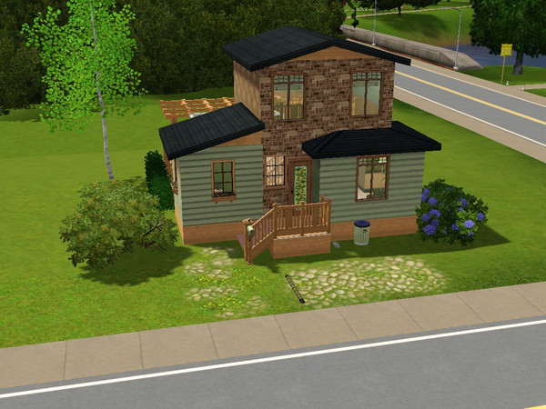 Sims 3 — Cosy Lane 3 by eddys — A beautiful 2 store house with 1 bedroom, 1 bathroom, kitchen, dining and living area.