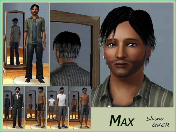 Sims 3 — Max by ShinoKCR — Max has a good sense of humor and his nature is very friendly. His home is well cleaned. He