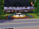 Sims 3 — Hollingsworth Manor by Judy — this huge house isn't completely furnished but the master bedroom and bathroom are