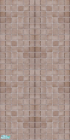 Sims 2 — Subway Edition Wall - Brown by wideopeneyes — I made this tiled wallpaper to go in a Subway station I am making,