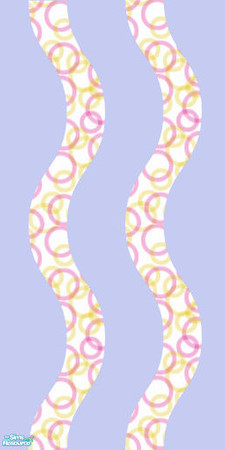 Sims 2 — EponaGroovyPinkSet1 - Egvp4w by EponaValkyrie — A paint wall in a groovy retro style. Solid blue colour