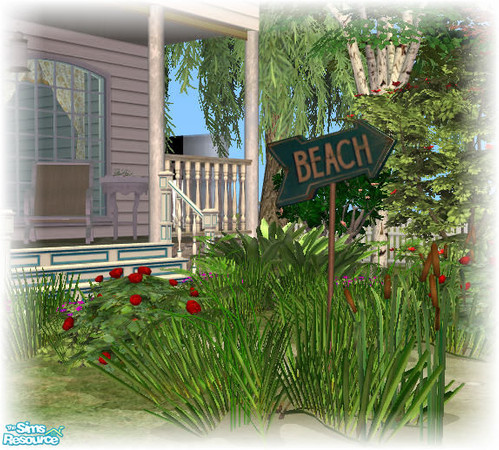 Sims 2 — Cottage Chic Items - Beachsign by Sasilia — 