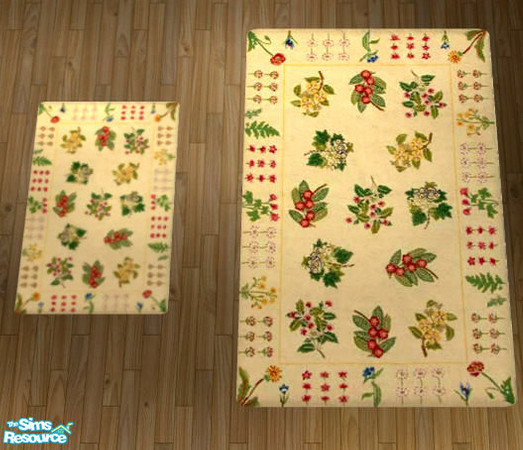 Sims 2 — Cottage Chic Items - Cottagechic bigger rugs by Sasilia — 