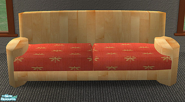 Sims 2 — Chunky Living recolour - yellow birch - Sofa by H3wwy — Recolour of my Chunky living set to match the Chunky