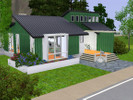 Sims 3 — Modern Retreat by Tsukiyono — A little modern house good for a small family. Features an extensive backyard