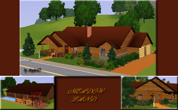 Sims 3 — Meadow Land by ataylor69 — Your growing family will simply love this three bedroom, three bath house! Two car