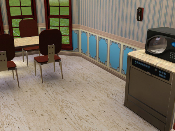 Sims 3 — CB white washed wide plank by CowBelle — country white washed wide plank