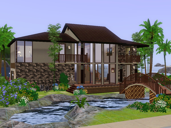 Sims 3 — Hillsborough by aloleng — The elegance of a home near the beach. A 2 car garage, 3 bedroom, 2 bath house with