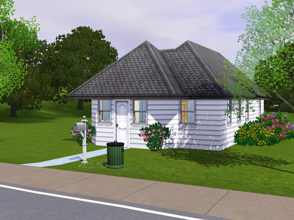 Sims 3 — 6 Sim Lane by srwalker — This is the small starter home from The Sims 1. It is a little 1 bed, 1 bath perfect
