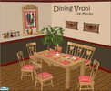 Sims 2 — Dining Vroni by marilu — typical Bavarian-Diningset 9 Meshes