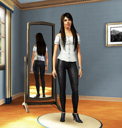 Sims 3 — Kit Divine Revision by XMan2009 — Kit had a hard time growing up and finally she's caught a break in life.