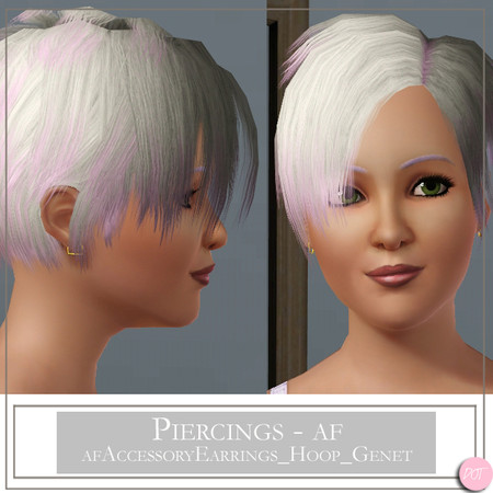 Sims 3 — af Accessory Earrings Hoop Genet by DOT — afAccessoryEarrings_Hoop_Genet by DOT of The Sims Resource