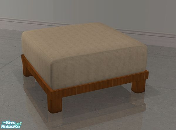 Sims 2 — Reading Nook Recolor Ottoman by SaeraMaples — Comfortable and appealing, a nice place to relax.