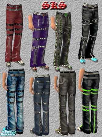 Sims 2 — TMB_SKS_Loose-NR-Set by 71robert13 — Tripp style baggy pants for TEEN Males with NewRock boots. Set contains