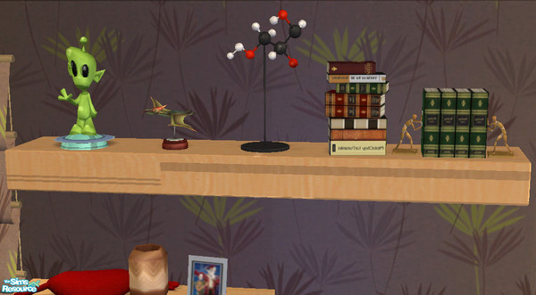 Sims 2 — GL Match Teen Room - 2 x 1 wall shelf by Simaddict99 — GL match