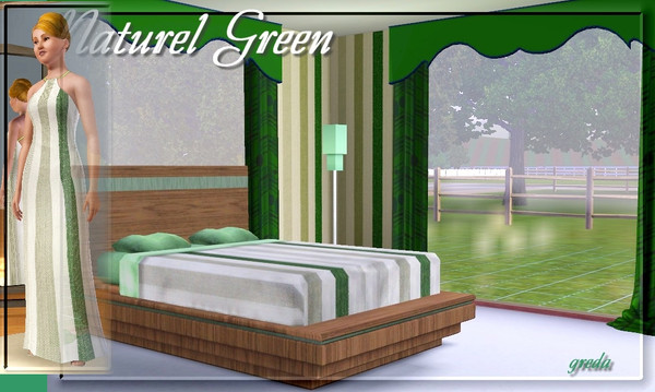Sims 3 — Natural Green by Greda — Pattern