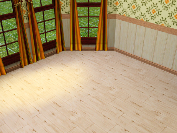 Sims 3 — CB blonde distressed pine by CowBelle — another wide plank distressed pine