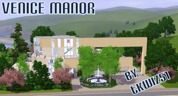 Sims 3 — Venice Manor UPDATED by tkwiz51 — This is the bigger and better version of 1 Venice Avenue that I recently