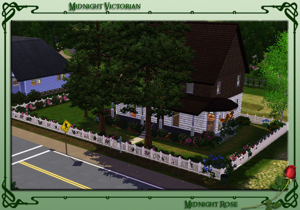 Sims 3 — Midnight Victorian by MidnightRose — I live in a Victorian house built in 1896. This is as close a duplicate of