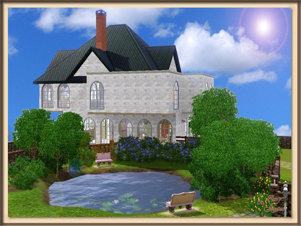 Sims 3 — Ambleside Manor by foxysensei — A beautifully decorated and landscaped family home - 3 bedrooms with en suite