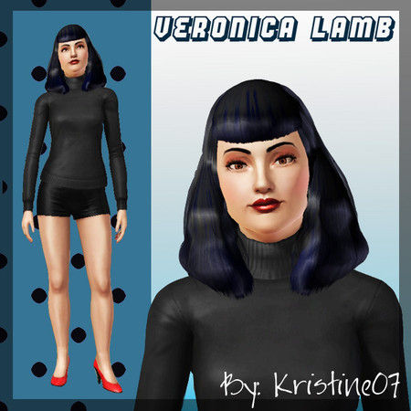 Sims 3 — Veronica Lamb by kristine07 — I tried to go for the 1950's style with her,so I hope you enjoy=D. Additional