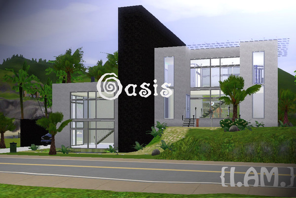 Sims 3 — Oasis by iamiam80 — Oasis is simplicity at it's best. This Zen-like 2 bedroom 2 bathroom home offers your Sims