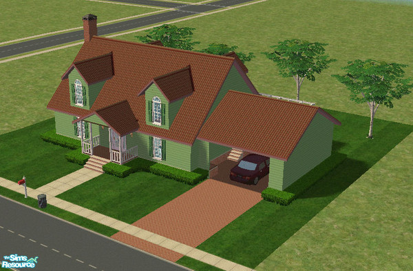Sims 2 — Diamond Street 12 by loopyproductions — A rustic, typical american house in the residental zone. It has on the