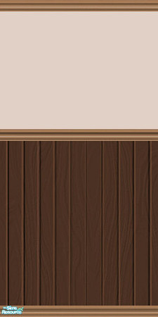 Sims 2 — Half-Wood Walls Set - Chocolate by shadow66 — This is one from a set of eight seamless, painted walls in a