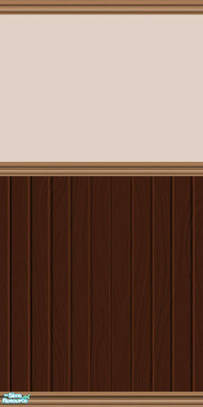 Sims 2 — Half-Wood Walls Set - Oak by shadow66 — This is one from a set of eight seamless, painted walls in a neutral