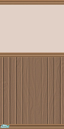 Sims 2 — Half-Wood Walls Set - Mocha by shadow66 — This is one from a set of eight seamless, painted walls in a neutral
