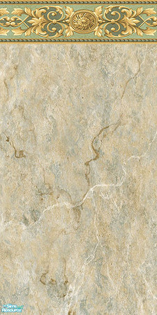 Sims 2 — Tuscan Marble White by Eboluh — Gorgeous Tuscan marble wallpapers in white with trim. Hope you enjoy!