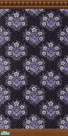 Sims 2 — D2DBlack Bouquets Violet with Crown & Kick Molding by D2Diamond — ...