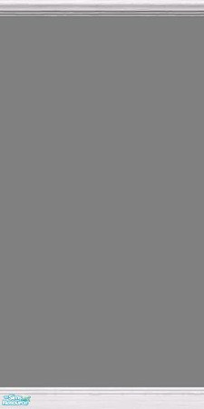 Sims 2 — GrayDragonfly - Color Collection I - Set III - Gray by GrayDragonfly — Gray colored wall with white crown