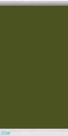 Sims 2 — GrayDragonfly - Color Collection I - Set III - Army Green by GrayDragonfly — Army Green colored wall with white