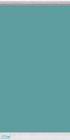 Sims 2 — GrayDragonfly - Color Collection I - Set III - Cadet Blue  by GrayDragonfly — Cadet Blue colored wall with white