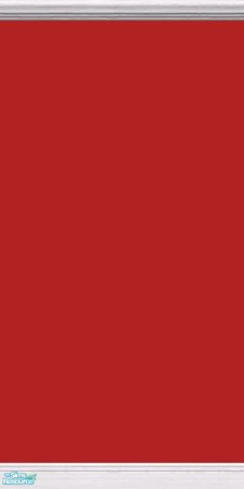 Sims 2 — GrayDragonfly - Color Collection I - Set III - Firebrick by GrayDragonfly — Firebrick colored wall with white