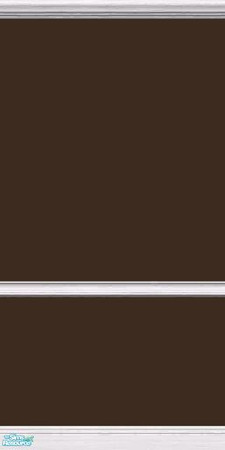 Sims 2 — GrayDragonfly - Color Collection I - Set II - Bistre by GrayDragonfly — Bistre colored wall with white crown