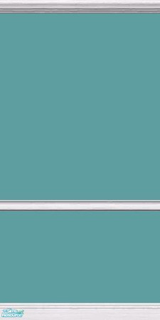 Sims 2 — GrayDragonfly - Color Collection I - Set II - Cadet Blue by GrayDragonfly — Cadet Blue colored wall with white