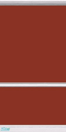 Sims 2 — GrayDragonfly - Color Collection I - Set II - Burnt Umber by GrayDragonfly — Burnt Umber colored wall with white