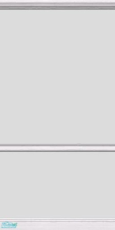 Sims 2 — GrayDragonfly - Color Collection I - Set II - Gainsboro by GrayDragonfly — Gainsboro colored wall with white