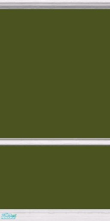 Sims 2 — GrayDragonfly - Color Collection I - Set II - Army Green by GrayDragonfly — Army Green colored wall with white