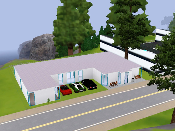 Sims 3 — Easylife by mojo — 3 bedroom house on 1 level, 1 bathroom and dining room
