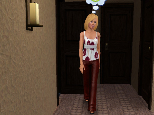 Sims 3 — dltn43_Largel Pink Flowers 001 by dltn43 — Large Pink Flowers001. Victoria is wearing a color variation to show