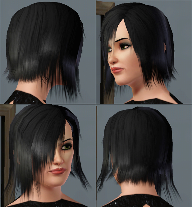 The Sims Resource - Cabelo curto e emo