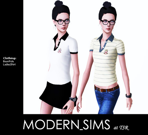 Sims 3 — Bean Pole Ladies by Modern_Sims — DO NOT REDISTRIBUTE MY CREATIONS ANYWHERE ELSE.