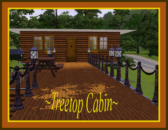 Sims 3 — Treetop Cabin by paramiti — Does your sim really love trees? Love them so much he wishes he was a monkey or a