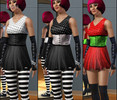 Sims 3 — corset outfit by Enjuta — This is a pretty female outfit ideal for your gothy, cyber, raver or punky sims.