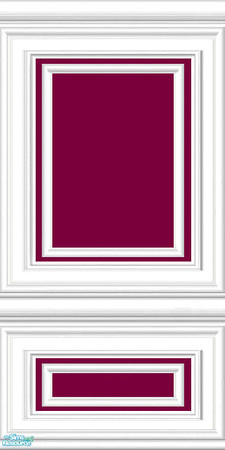 Sims 2 — jsf2WFWP Royal Wine by jsf — Cashcraft\'s rich, royal, red wine color is held in white, fully wainscotted panels